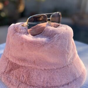 Quay Australia Desi Rose Gold Aviator Sunglasses -High Key